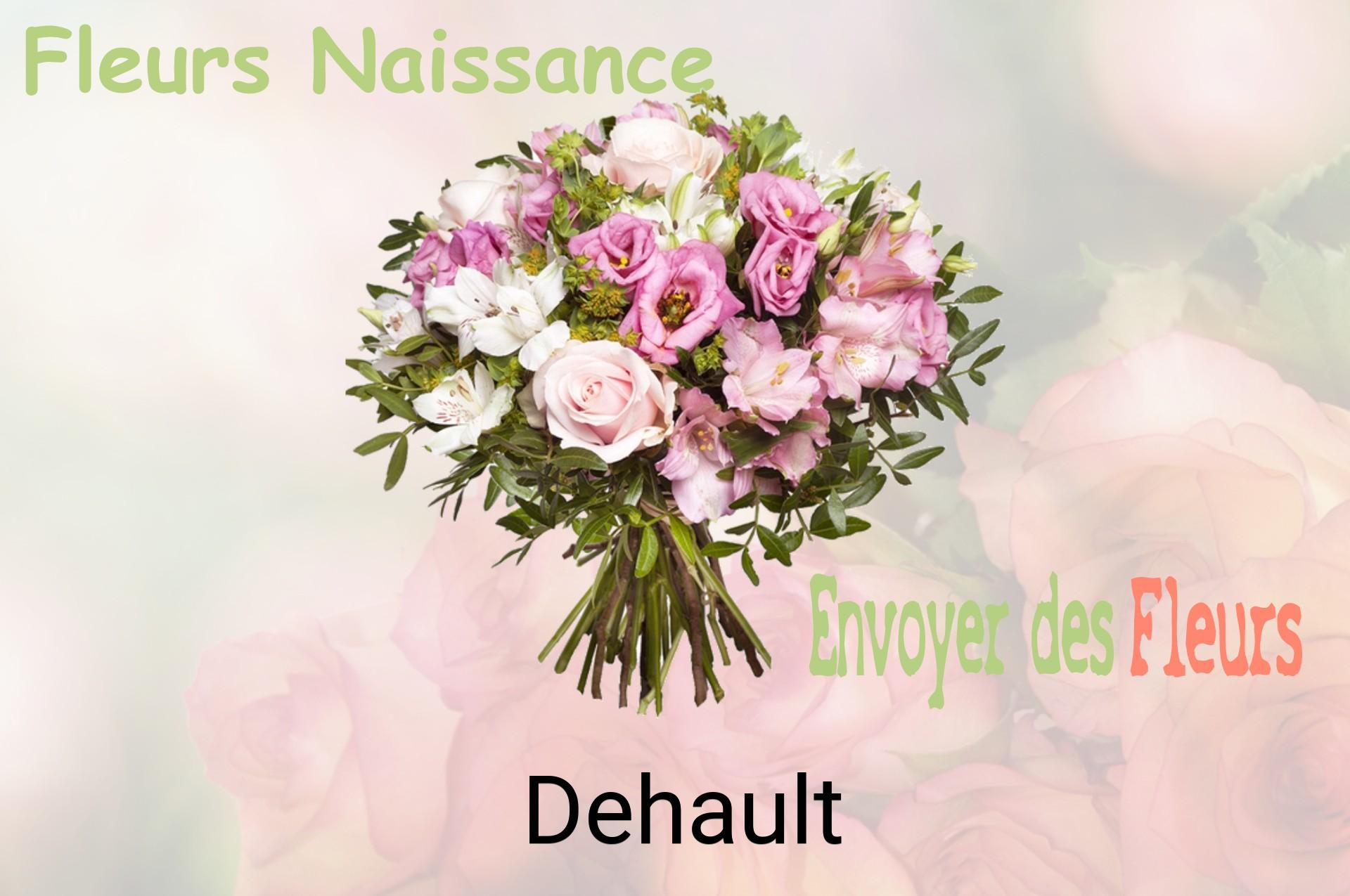 Bouquet de fleurs de naissance livré à Dehault